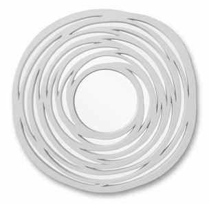 Зеркало в раме модерн Circle White (Циркл), (PUMH148WT)