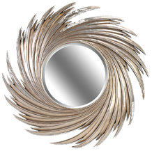 Зеркало в раме модерн Tornado Silver (Торнадо) (PRFA397SL)